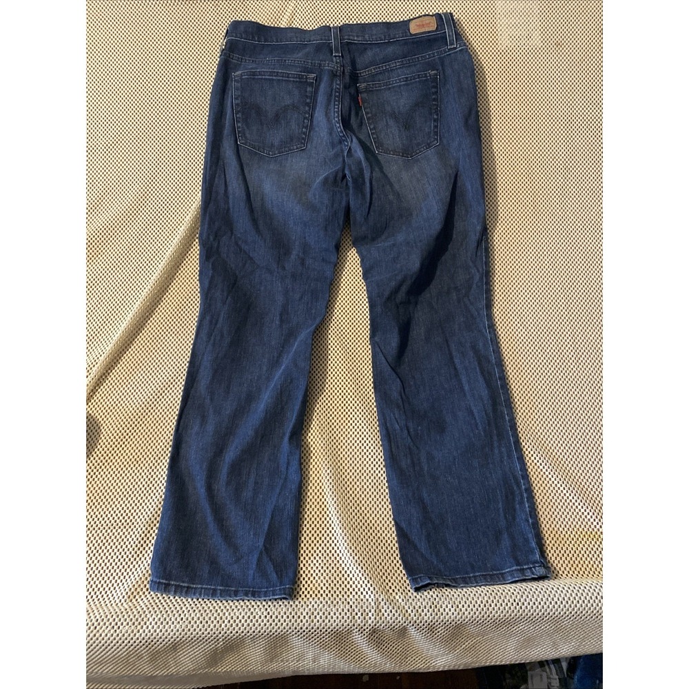 Levi's 505 Straight Leg Jeans Women's Size 14S Short Medium Wash Denim High Rise - Picture 6 of 8